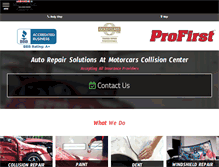 Tablet Screenshot of motorcarscollision.com
